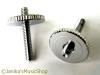 CHROME TUNE-O-MATIC THUMB WHEEL ADJUSTERS SCREWS AND POSTS